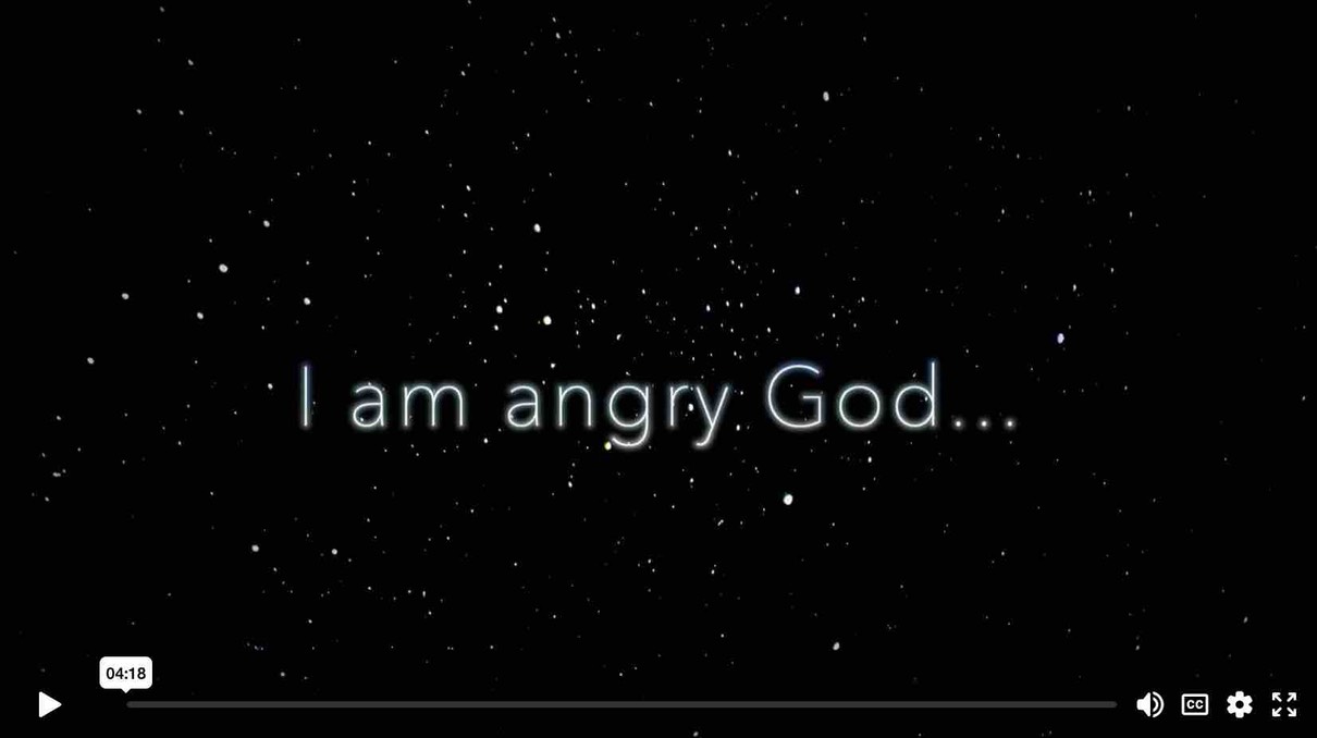 I am angry God
